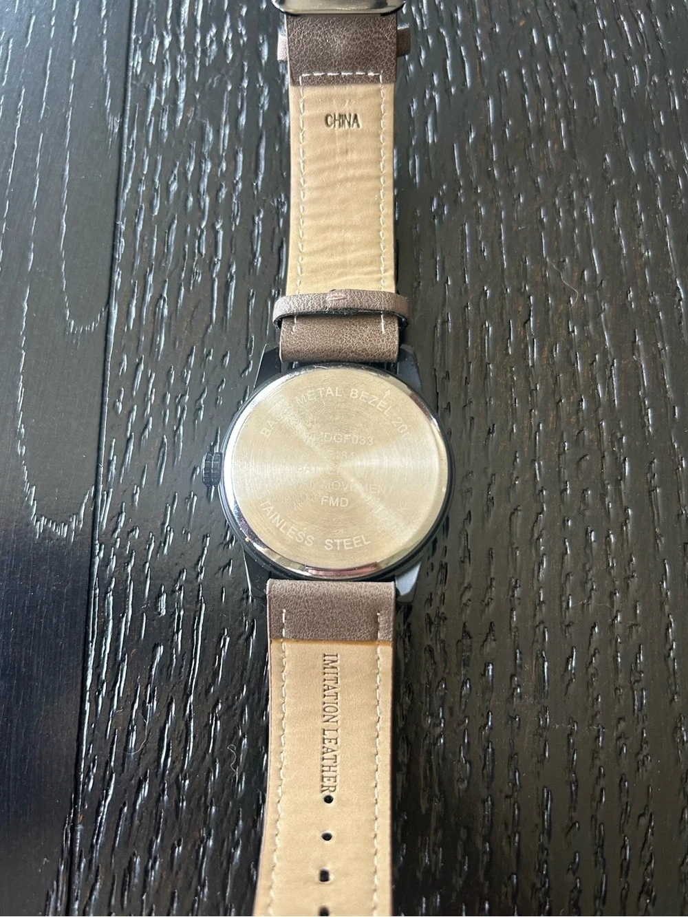Watch with Leather Strap